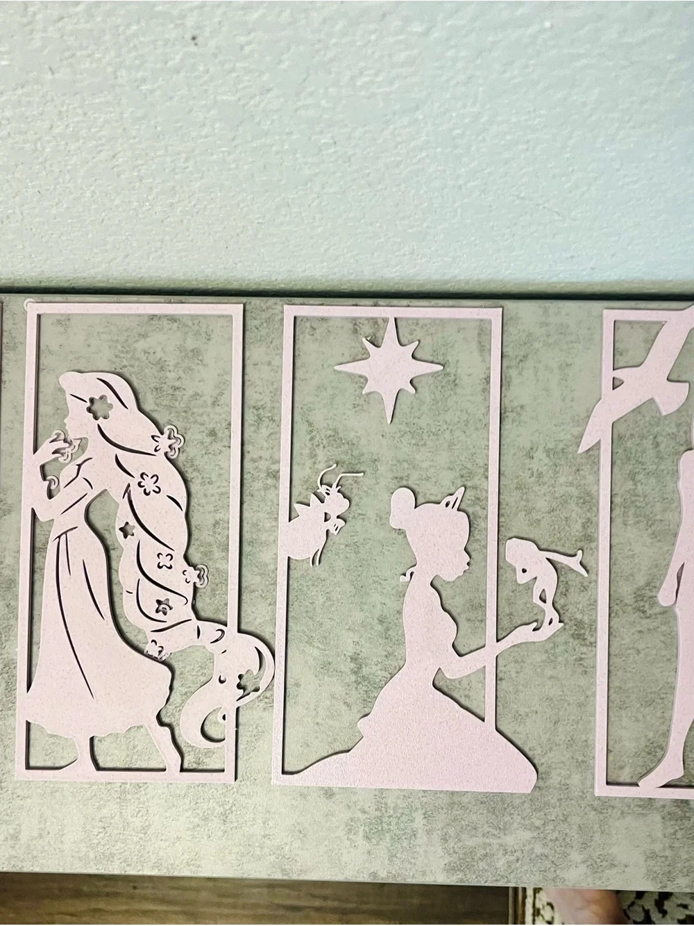 Pink Fairy Tale Princess Wall Art Set - Home Wall Decor
